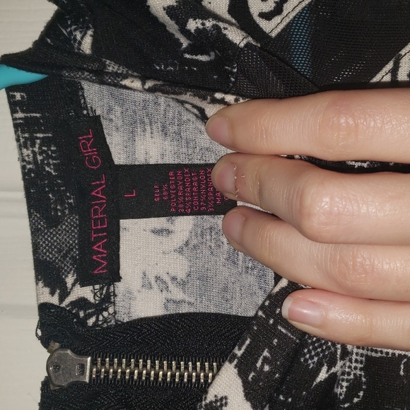 Material Girl Black Body Con Dress - Picture 4 of 6